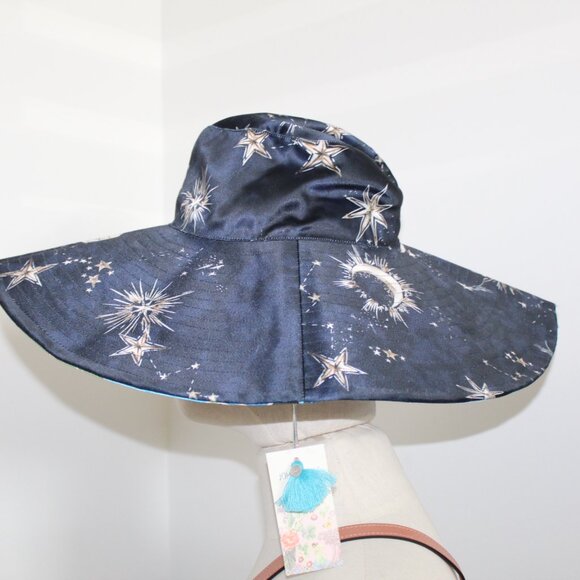 NWT Johnny Was Biya JWLA 3J Workshop Reversible Beach Hat Zolita One Size - Picture 10 of 13